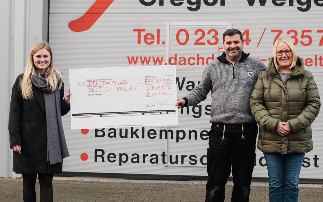 Spenden an den Verein Help for Hope e.V.